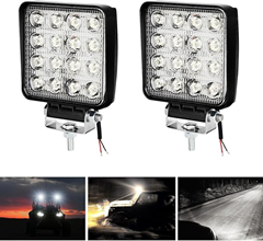 Bild zu 2 x 48W LED Arbeitsscheinwerfer für Trecker, Offroad, SUV, Boot, Anhänger etc. für 16,79€