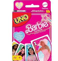 Bild zu Barbie The Movie – UNO Kartenspiel für Filme Fans mit Lieblingscharakteren und unvergesslichen Szenen für 5,99€