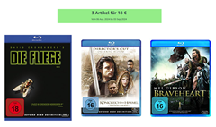 Bild zu Amazon: 3 Blu-rays für 18€ (über 500 Filme)