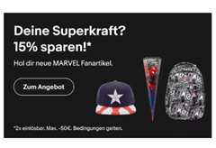 Bild zu eBay: 15% Rabatt auf Marvel Artikel