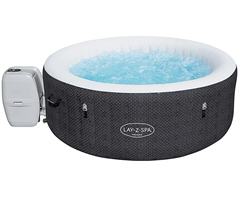 Bild zu Bestway LAY-Z-SPA Havana AirJet™ WiFi Whirlpool, 180 x 66 cm, mit App-Steuerung, 2-4 Personen, rund, Anthrazit Flecht-Optik für 335,29e