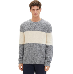 Bild zu TOM TAILOR Herren Colorblock Strickpullover ab 13,90€ (die meisten Größen um die 20€)