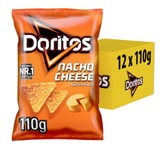 Bild zu Doritos Nacho Cheese -Tortilla Nachos mit Käse Geschmack (12 x 110g) für 12,99€ (Vergleich: 23,88€)