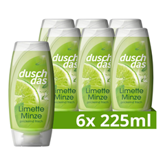 Bild zu 6er Pack Duschdas Duschgel Limette Minze für 5,64€ (Vergleich: 7,50€)