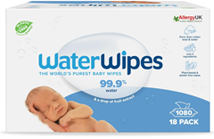 Bild zu WaterWipes plastikfreie, originale Reinigungstücher für Babys, 1080 Stück (18 Packungen), 99,9 % wasserbasiert, unparfümiert für 35,56€ (Vergleich: 43,64€)