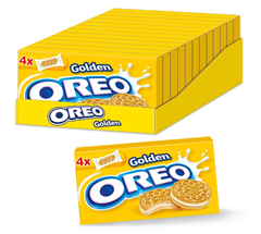 Bild zu OREO Golden Box 12 x 176g, Doppelkeks mit Crème-Füllung für 14,39€ (Vergleich: 23,88€)