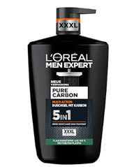 Bild zu L’Oréal Men Expert XXXL 5in1 Duschgel Pure Carbon, 1 Liter für 5,28€ (Vergleich: 6,95€)