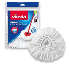 Bild zu 3er Pack Vileda Turbo Easy Wring & Clean Classic Ersatzmoppkopf für 9€ (Vergleich: 17,83€)