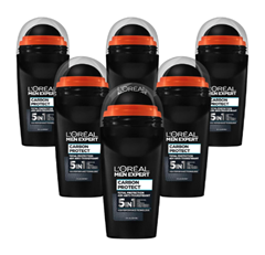 Bild zu L’Oréal Men Expert Carbon Protect Deo für Männer (6 x 50ml) für 9,44€ (Vergleich: 13,74€)