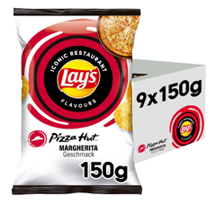 Bild zu Lay’s Pizza Hut Margherita Kartoffelchips (9 x 150 g) für 9,99€ (Vergleich: 17,91€)