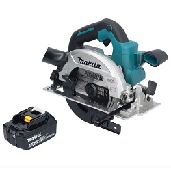 Bild zu 18V Brushless Akku-Handkreissäge Makita DHS 661 G1 mit Akku 6,0 Ah – ohne Ladegerät für 298,11€ (Vergleich: 354,45€)