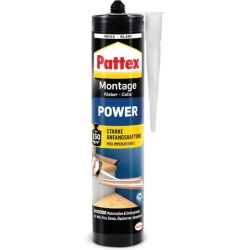 Bild zu [ausverkauft] Pattex Montagekleber Power, 370 g Kartusche für 4,49€ (VG: 8,18€)