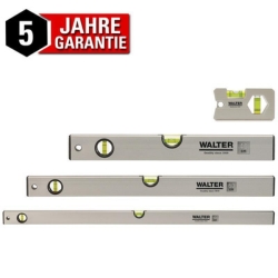 Bild zu [nur heute] 4-teiliges Walter Wasserwaagen Set mit 3 Libellen Längen 40, 60, 100 cm + Miniwasserwaage für 16,99€ (VG: 29,90€)