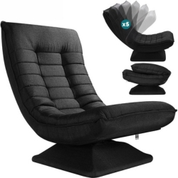 Bild zu Casaria Relaxsessel Aberdeen, Schwarz Stoff für 79,95€ (VG: 116,41€)