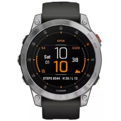 Bild zu Garmin EPIX Smartwatch aus Edelstahl für 424,99€ (VG: 498,90€)