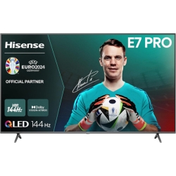 Bild zu 75″ Hisense 75E7NQ Pro 4K QLED TV (Total HDR, Dolby Vision IQ Atmos, 144Hz VRR, HDMI 2.1, Game Mode PRO, Triple Tuner) für 989€ (VG: 1088,90€)