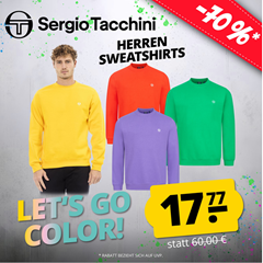 Bild zu Sergio Tacchini Crew Sweat Iconic Sweatshirt in 6 Farben für je 17,77€ zzgl. eventuell Versand