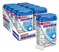 Bild zu Mentos Kaugummi Always White 8 XL-Dosen à 100 Stück für 15,94€ (Vergleich: 23,92€)