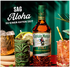 Bild zu Captain Morgan Tiki Köstlich-fruchtiger, aromatischer Rum mit Ananas- und Mango-Geschmack (25% Vol., 700ml) für 9,53€ (Vergleich: 17,45€)