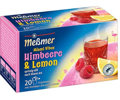 Bild zu Meßmer Miami Vibes Himbeere & Lemon 20 Teebeutel für 1,32€ (Vergleich: 2,39€)