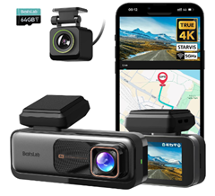 Bild zu BOTSLAB Dashcam (4K, 170° Weitwinkel, 24/7 Parküberwachung, Nachtsicht usw.) für 98,39€