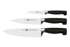 Bild zu 3-teiliges Messer-Set Zwilling Vier Sterne für 67,49€ (Vergleich: 84,95€)