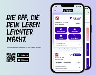 Bild zu [endet heute] fillibri Tank-App für Neukunden: für 20€ Tanken + 10€ Amazon.de Gutschein erhalten