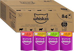 Bild zu [ausverkauft] 84 x Whiskas 1+ Katzennassfutter Klassische Auswahl in Sauce, je 85g (1 Großpackung) für 13,49€