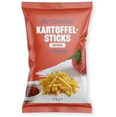 Bild zu 4 x by Amazon Kartoffelsticks Paprika, je 125g für 3,64€ (= 91 Cent pro Tüte)