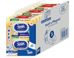 Bild zu Tempo Feuchte Toilettentücher „Sanft Pflegend“ – Großpackung (18 Packungen mit je 42 Tüchern) für 20,90€ (Vergleich: 29,25€)