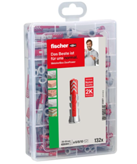 Bild zu fischer MEISTER-BOX DUOPOWER, Dübelbox mit 132 Dübeln für 8,98€ (Vergleich: 14,49€)