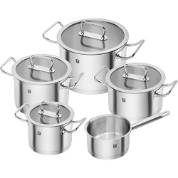 Bild zu 5-teiliges Kochtopf-Set Zwilling Pro mit Glasdeckeln für 156,75€ (Vergleich: 209€)