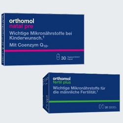 Bild zu Produktprobe Orthomol Natal Pre und Orthomol Fertil Plus kostenlos anfordern