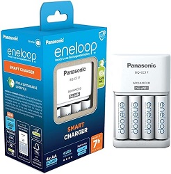 Bild zu [Prime Day] eneloop Smart Ladegerät für 1-4 AA/AAA NI-MH Akkus inklusive 4 eneloop AA Akkus (2.000 mAh) für 20,95€ (Vergleich: 29,99€)