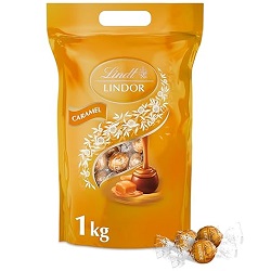 Bild zu 1kg Lindt Lindor Schokoladen Kugeln Caramel für 21,84€ (Vergleich: 29,99€)