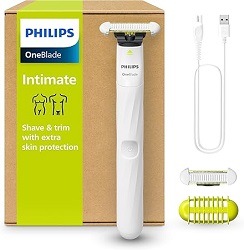 Bild zu Elektrischer Intimrasierer Philips OneBlade Intimate QP1924/30 für 26,39€ (Vergleich: 44,99€)