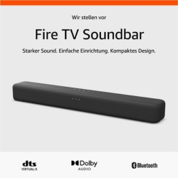 Bild zu Amazon Fire TV Soundbar – 2.0-Lautsprecher mit DTS Virtual:X, Dolby Audio, Bluetooth für 109,99€ (statt: 139,99€)