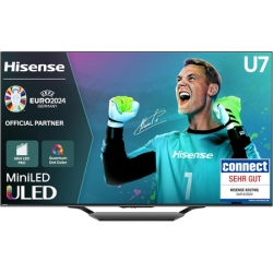 Bild zu 65″ Mini-LED TV Hisense 65U7NQ (1300 NITS, 120Hz/ 144Hz VRR) für nur 797,48€ (Vergleich: 899€)