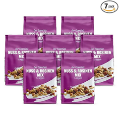 Bild zu by Amazon Studentenfutter natürliche Nüsse & Rosinen Mix, Ungesalzen, 1400g, 7 Packungen à 200 g für 9,97€