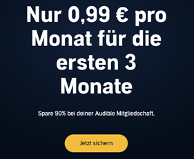 Bild zu 3 Monate Audible für je 99 Cent pro Monat – auch Bestandskunden ohne aktives Abo