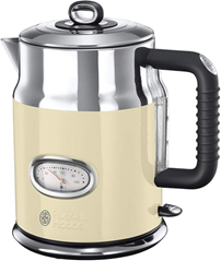 Bild zu Russell Hobbs Wasserkocher [1,7l, 2400W] Retro Creme & poliertet Edelstahl für 39,99€