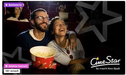 Bild zu Groupon: CineStar Ticket Gutschein ab 6,30€/Ticket