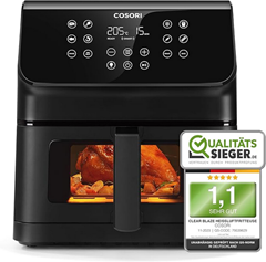 Bild zu [Prime Day] COSORI Heißluftfritteuse Airfryer, 12-in-1 Air Fryer XXL 6,2L, Heissluftfritteuse mit Sichtfenster & Shake-Reminder für 99,99€