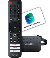 Bild zu [wieder da] waipu.tv 4K Stick + 12 Monate Perfect Plus für 59,99€