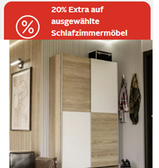 Bild zu [endet heute] Otto.de: 20% Extra-Rabatt auf bis zu 30% reduzierte Schlafzimmermöbel, so z.B. Rauch Wohnzimmerschrank ab 207,99€ zzgl. Versand