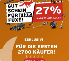 Bild zu Fuxtec: 27% Rabatt auf das gesamte Sortiment – ausgenommen Zubehör und Ersatzteile