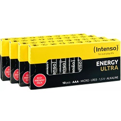 Bild zu 40er Pack Intenso Energy Ultra AAA Micro Alkaline Batterien für 6,99€ (Vergleich: 9,49€)