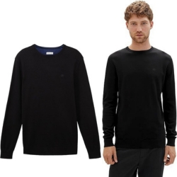 Bild zu TOM TAILOR Herren Basic Strickpullover mit Crewneck, Schwarz, Gr.: S – 3XL für 15,19€ (VG: 28,14€)