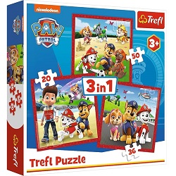 Bild zu Trefl Vedes PAW Patrol 3in1 Puzzle (106 Teile) für 5€ (Vergleich: 9,36€)