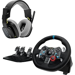 Bild zu Logitech G29 Driving Force Rennlenkrad und Astro A10 Gen 1 Gaming-Headset für 229€ (Vergleich: 269€)